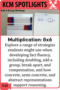 Multiplication: A Range of Strategies for Solving 8 x 6